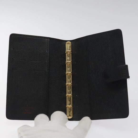 LOUIS VUITTON Epi Agenda PM Day Planner Cover Black R20052 LV Auth 106768 - Picture 13 of 16